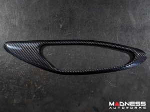 Alfa Romeo Giulia Interior Door Handle Surround Trim Kit - Carbon Fiber - Feroce Carbon